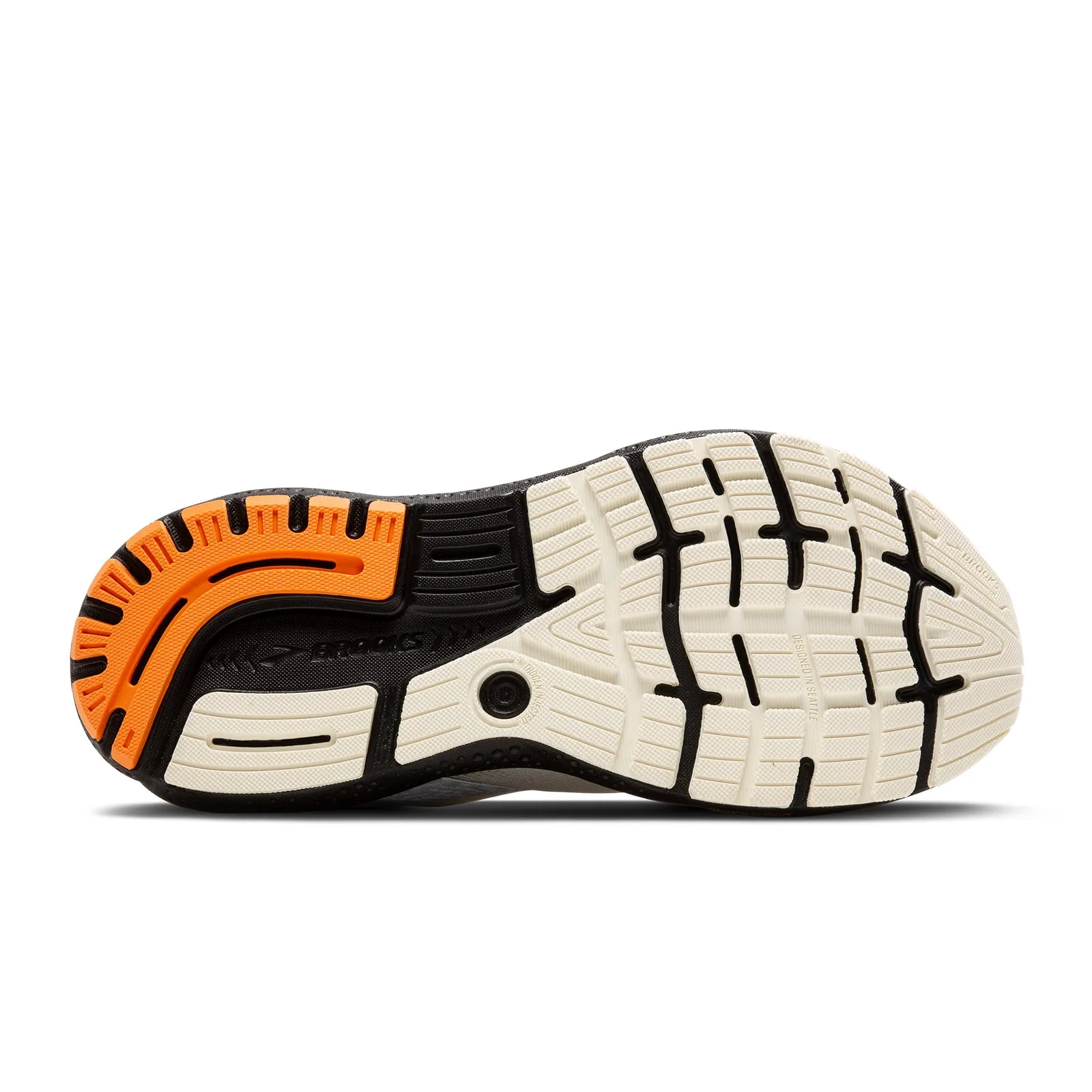 Brooks Ghost 16 Running Shoe (Women) - Ecru/Orange/Black