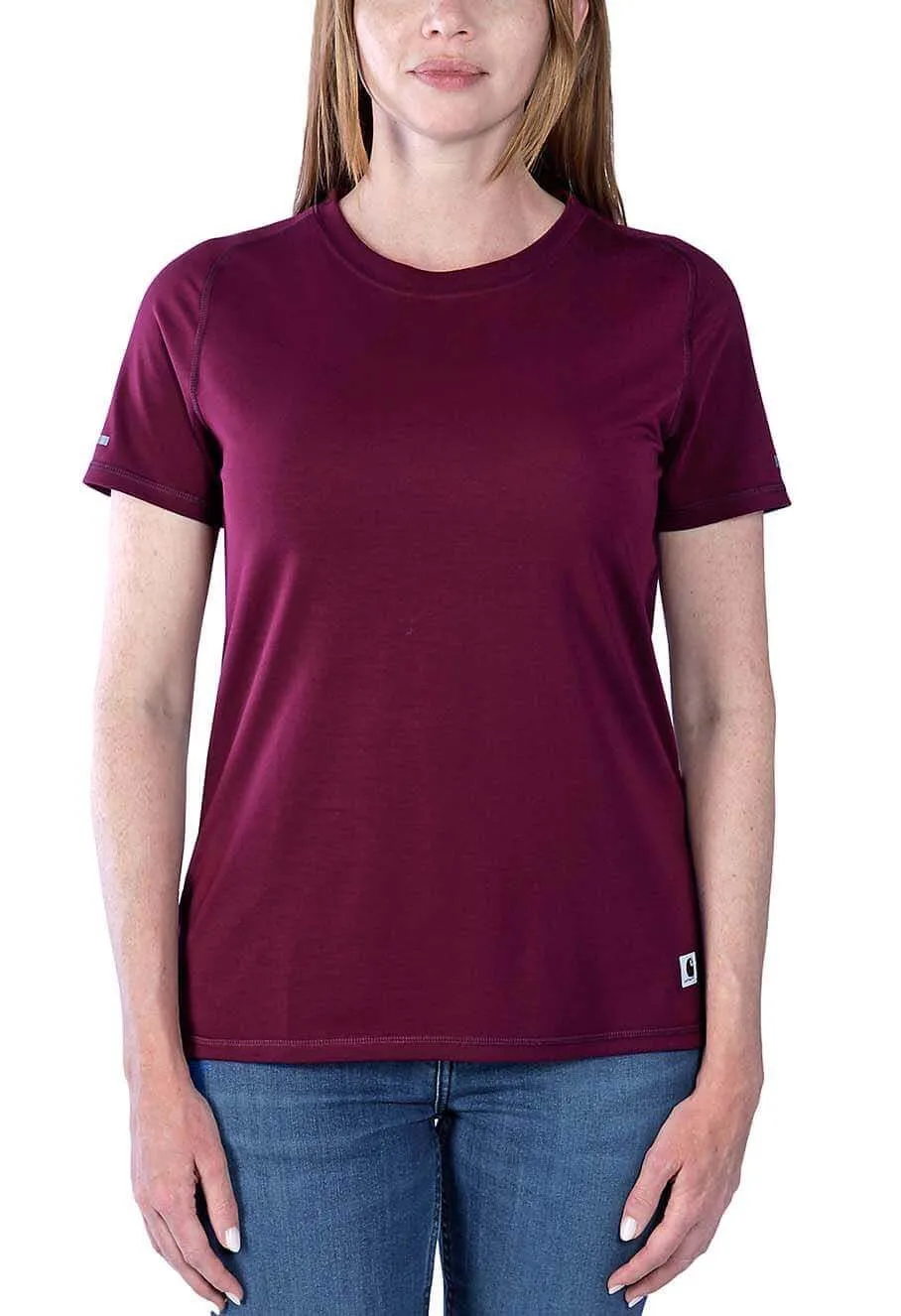 Carhartt&#x20;Work&#x20;T-shirt&#x20;Lightweight&#x20;Women&#x20;105849&#x20;-&#x20;Bordeaux