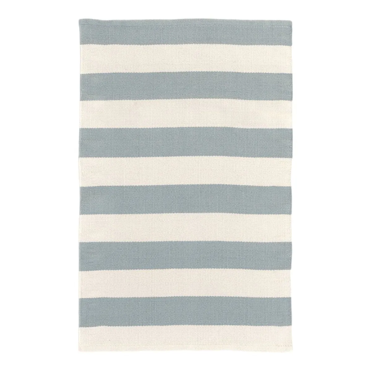 Catamaran Stripe Indoor/Outdoor Rug | Light Blue & Ivory