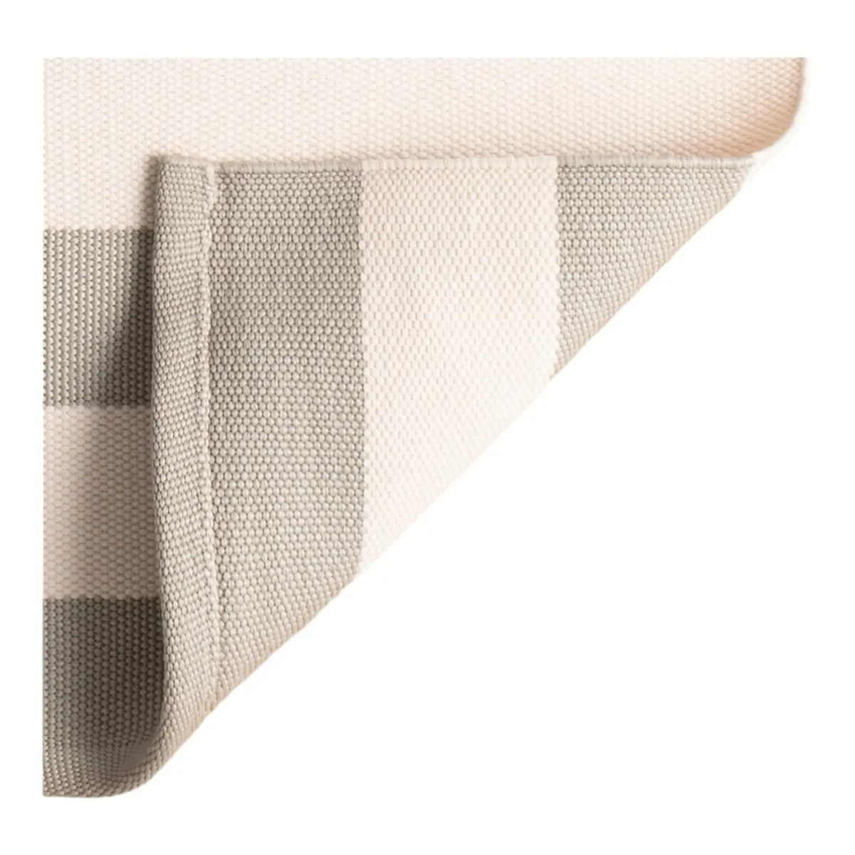 Catamaran Stripe Indoor/Outdoor Rug | Platinum & Ivory