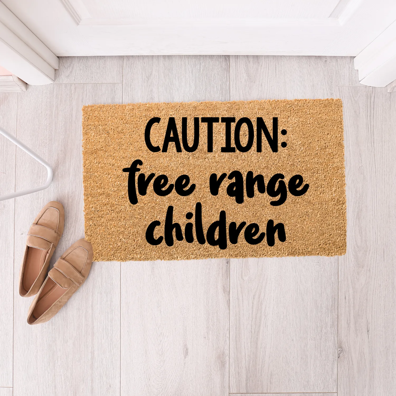 Caution Free Range Children Doormat