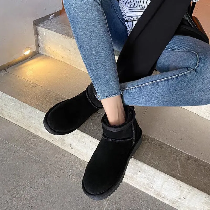 Classsic Mini Tasman Padded Super Warm Plush Lined Cozy Winter Slip On Boots