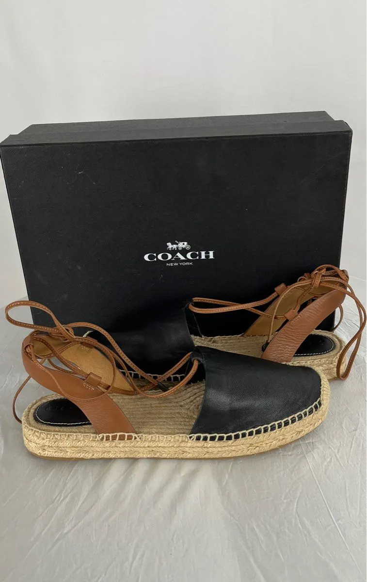 Coach Women's Rita Espadrille Sandals Size 8.5B NWOB