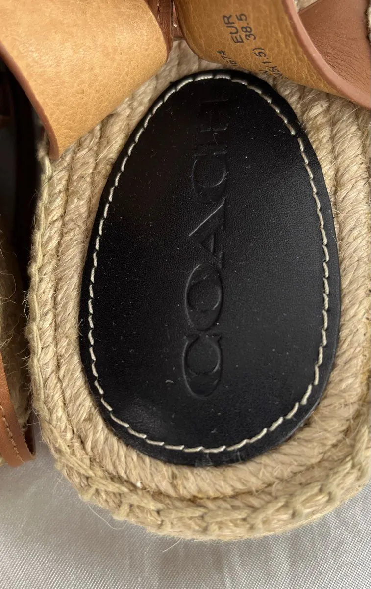Coach Women's Rita Espadrille Sandals Size 8.5B NWOB