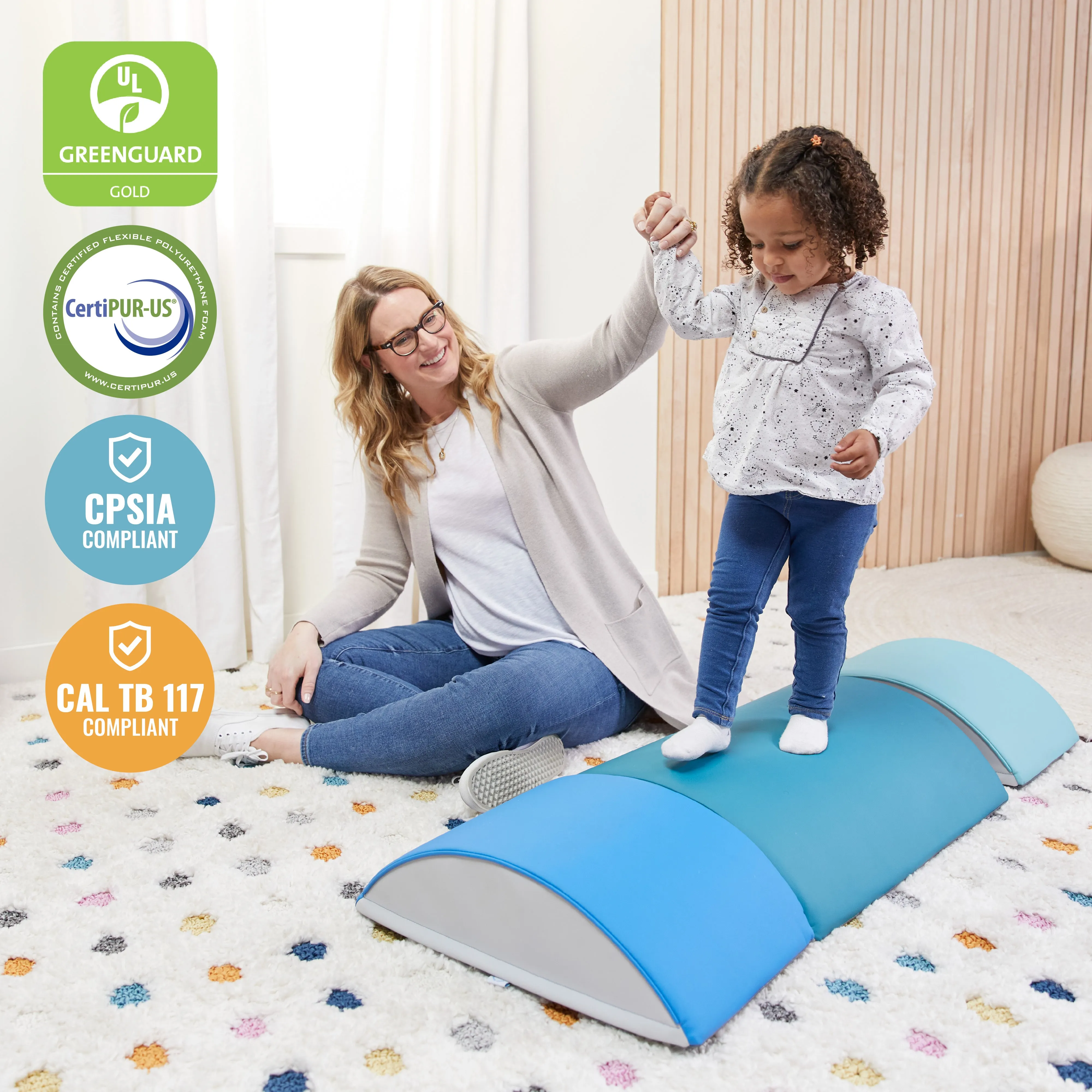 Colorful Log Climber Set, Balance Builders, 3-Piece