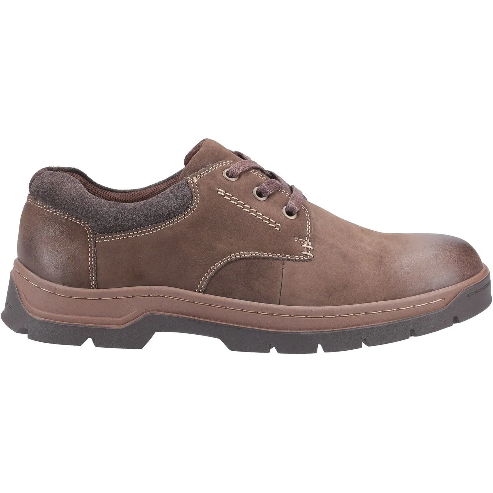 Cotswold Men Classic Shoes - Thickwood Burnished Leather Shoe in Brown, 7-12