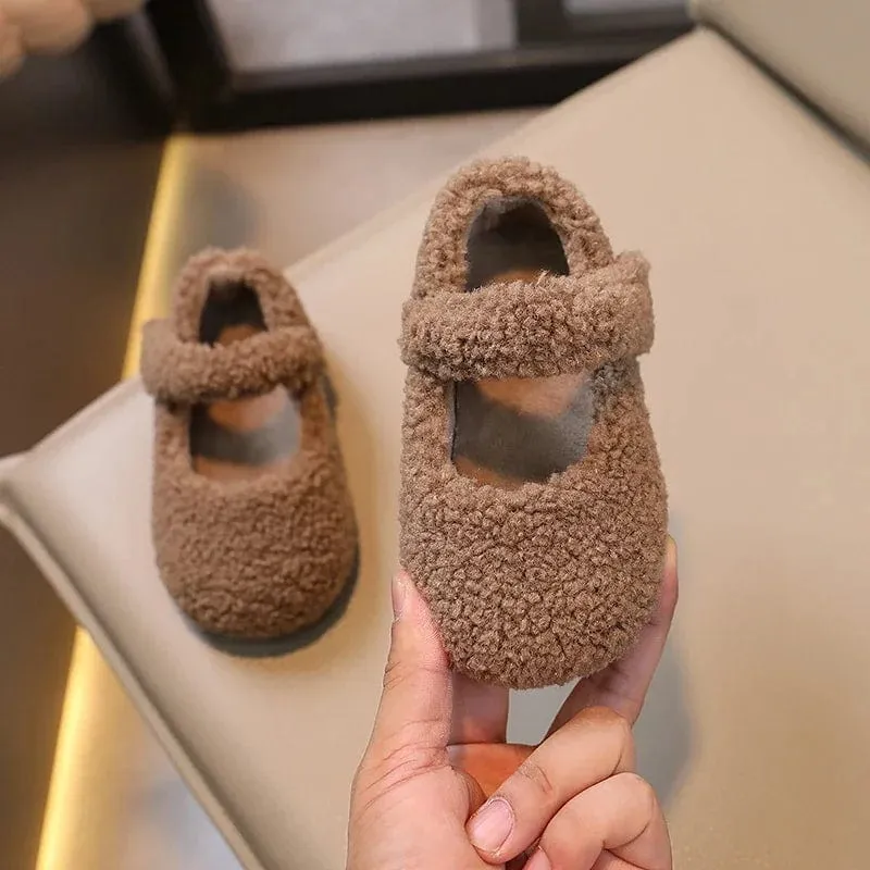 Cozy Fleece Mary Jane Shoes
