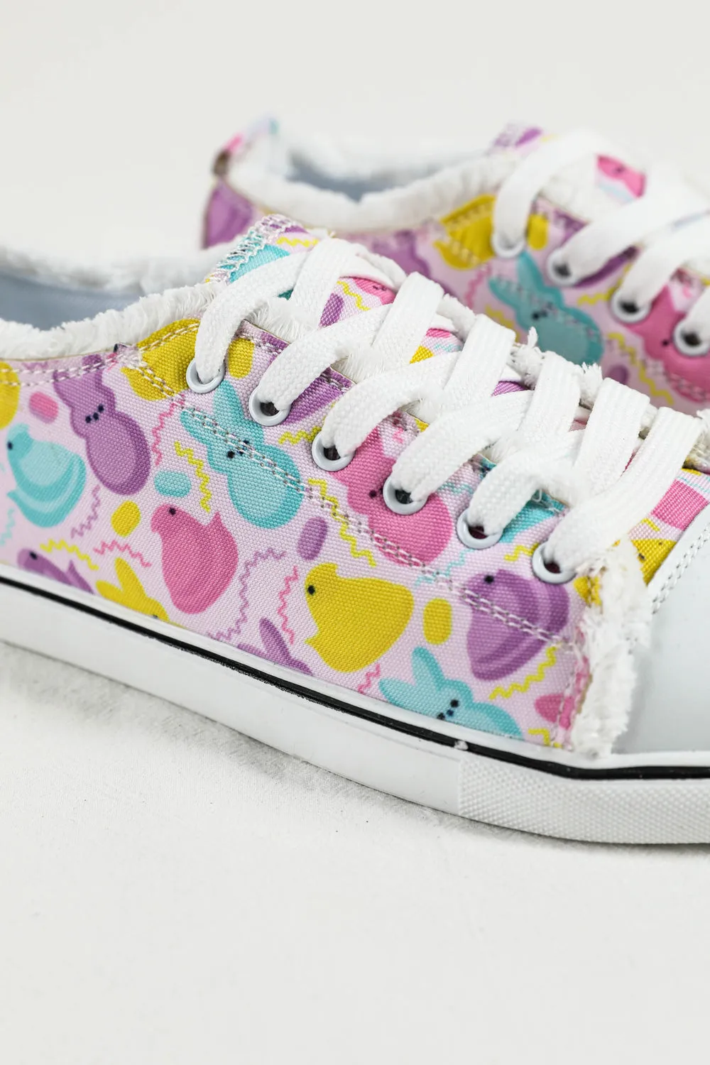 Cute Easter Rabbit Women’s Canvas Bunny Print Casual Shoes