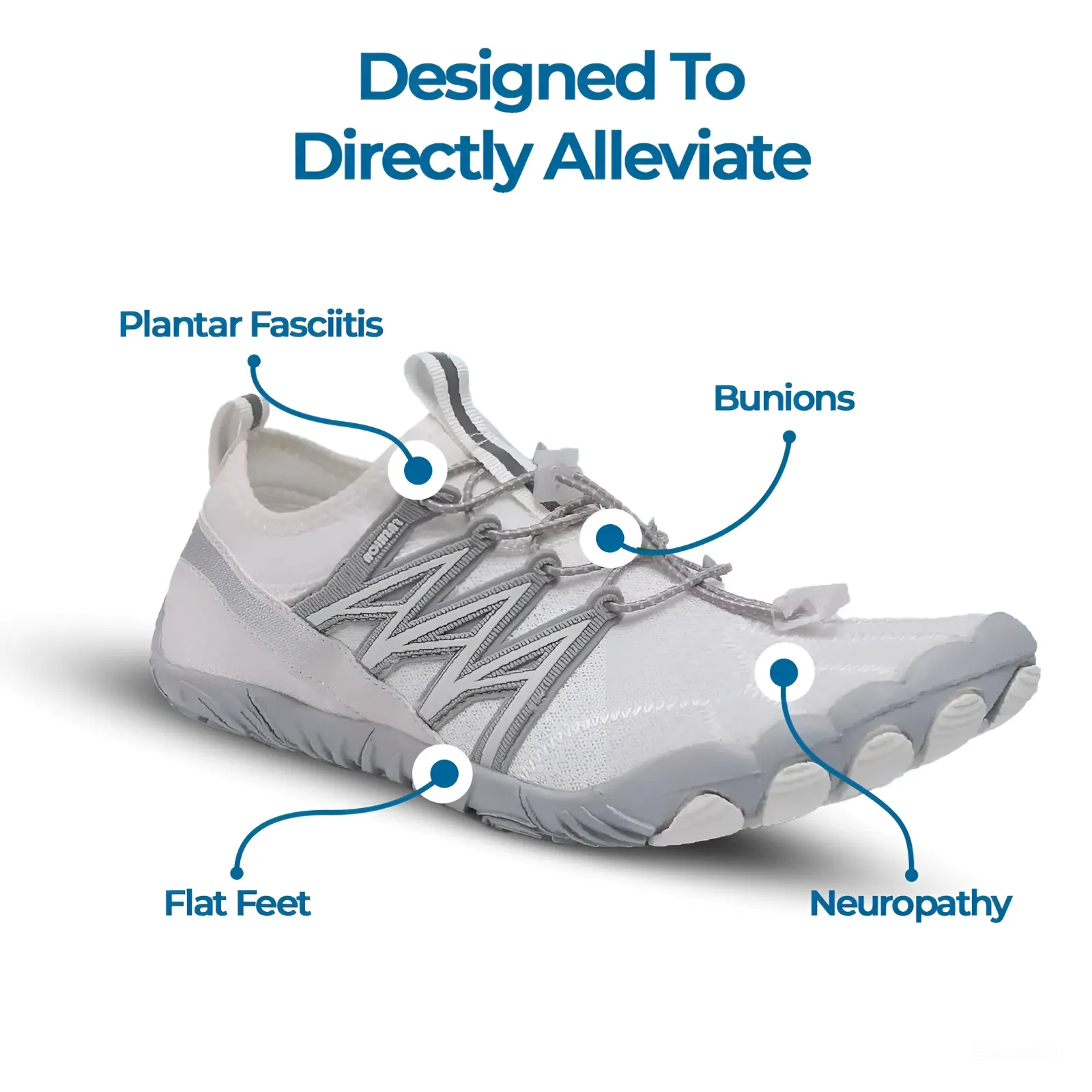 Cuzcare Ortho Barefoot Shoes For Women | Non-slip Breathable Everyday Outdoor Shoes