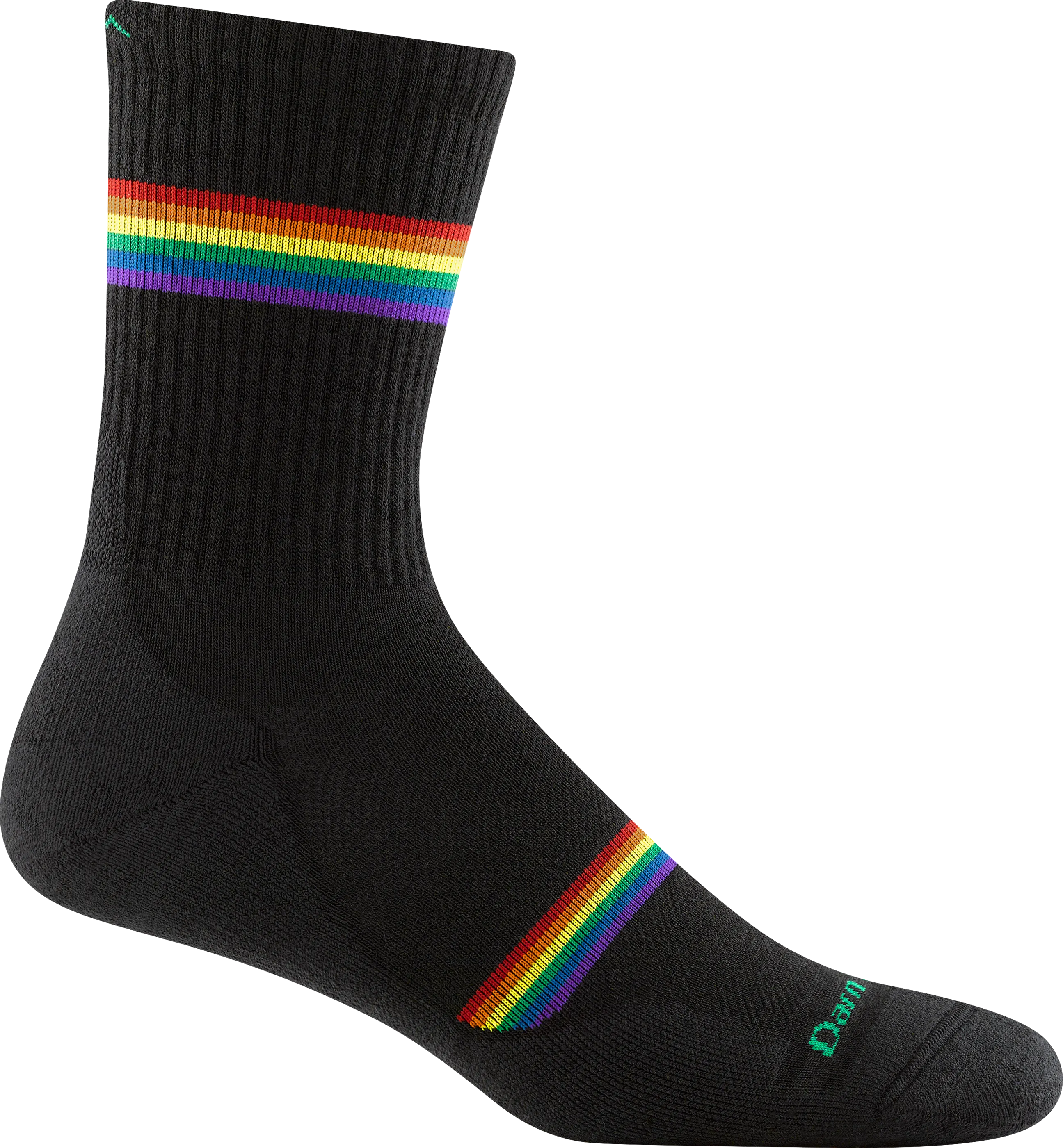 Darn Tough Men&#x27;s Prism Micro Crew Lightweight Running Sock with Cushion Black | Buy Darn Tough Men&#x27;s Prism Micro Crew Lightweight Running Sock with Cushion Black here | Outnorth