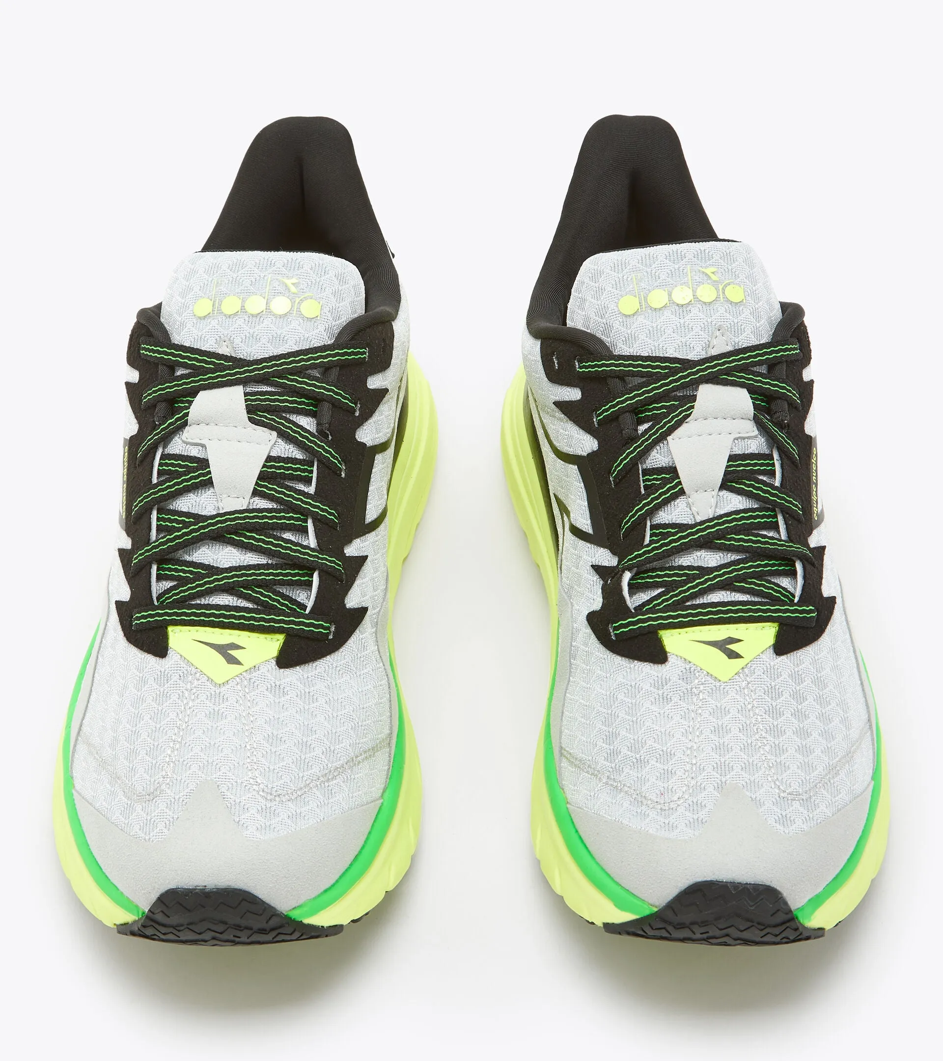 Diadora Mens Equipe Nucleo- Silver/Black/Yellow (C3447)
