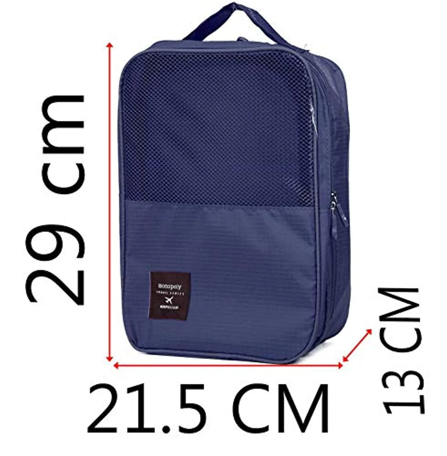 Electomania Travelling Shoe Storage Bag Waterproof Storage Footwear Organiser Pouch (Navy Blue)