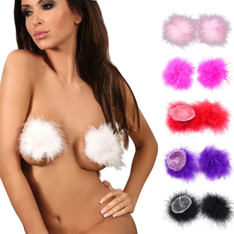 Feathered Nipple Covers