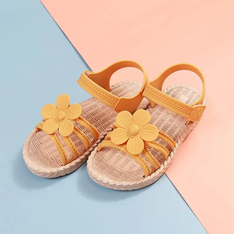 Flower Decor Girls Sandals