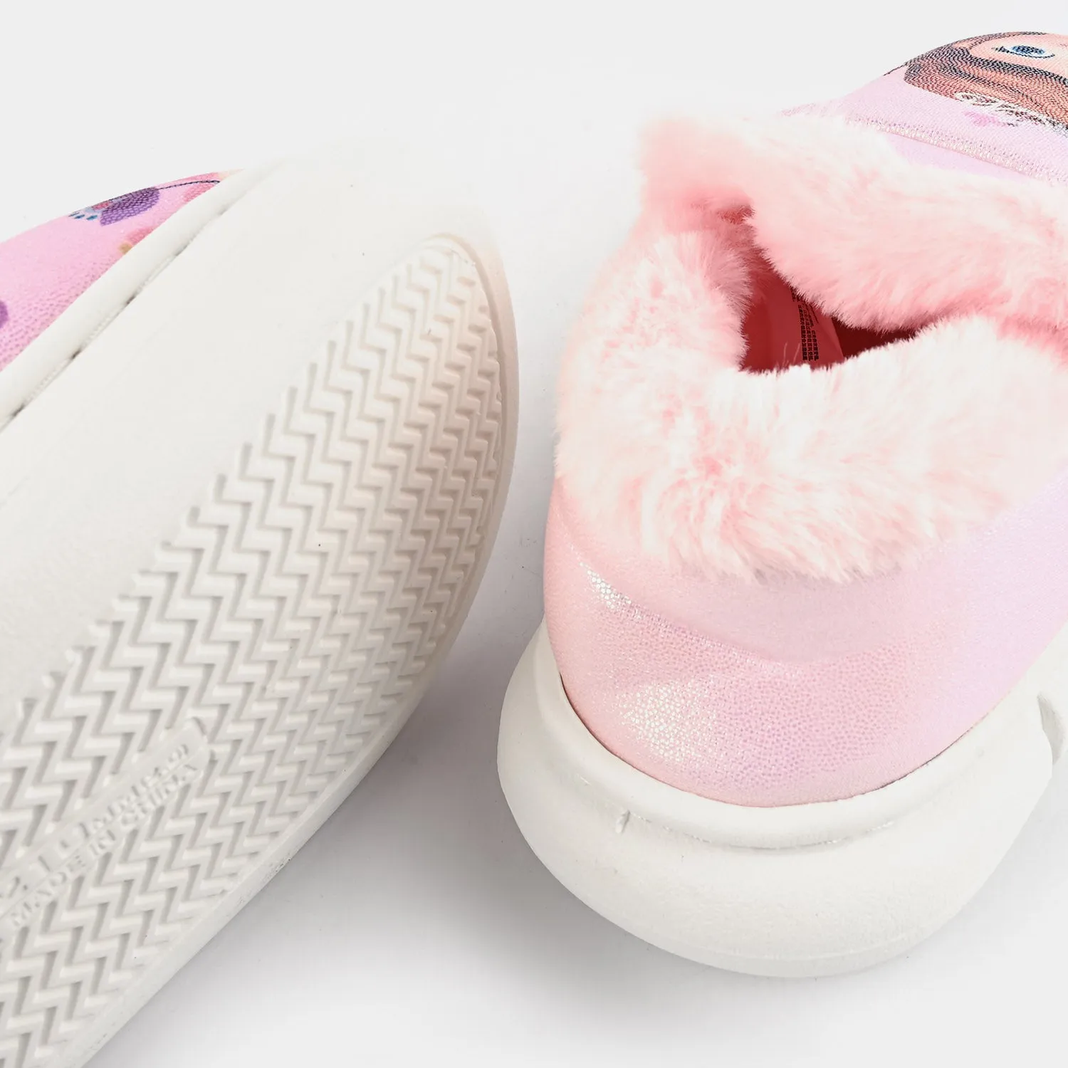 Girls Slipper Fur F4020-Pink