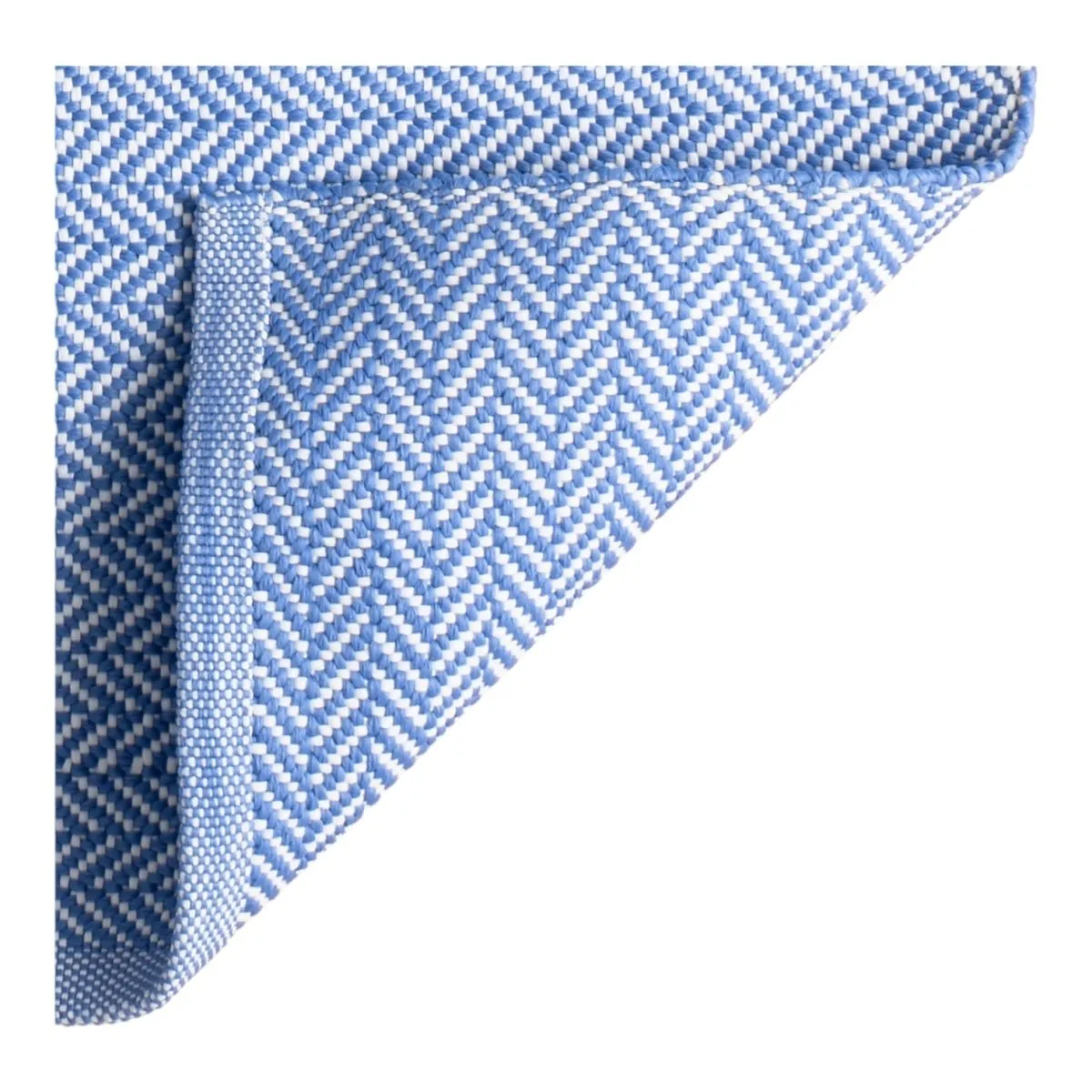Herringbone Indoor/Outdoor Rug | French Blue