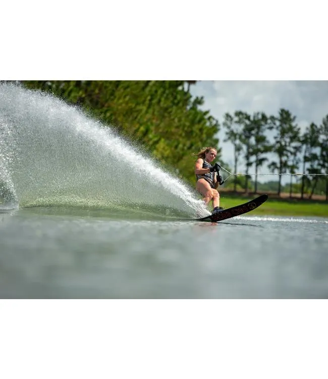HO Womens Carbon Omni Slalom Ski with Stance 110 Boot & RTP (2023)