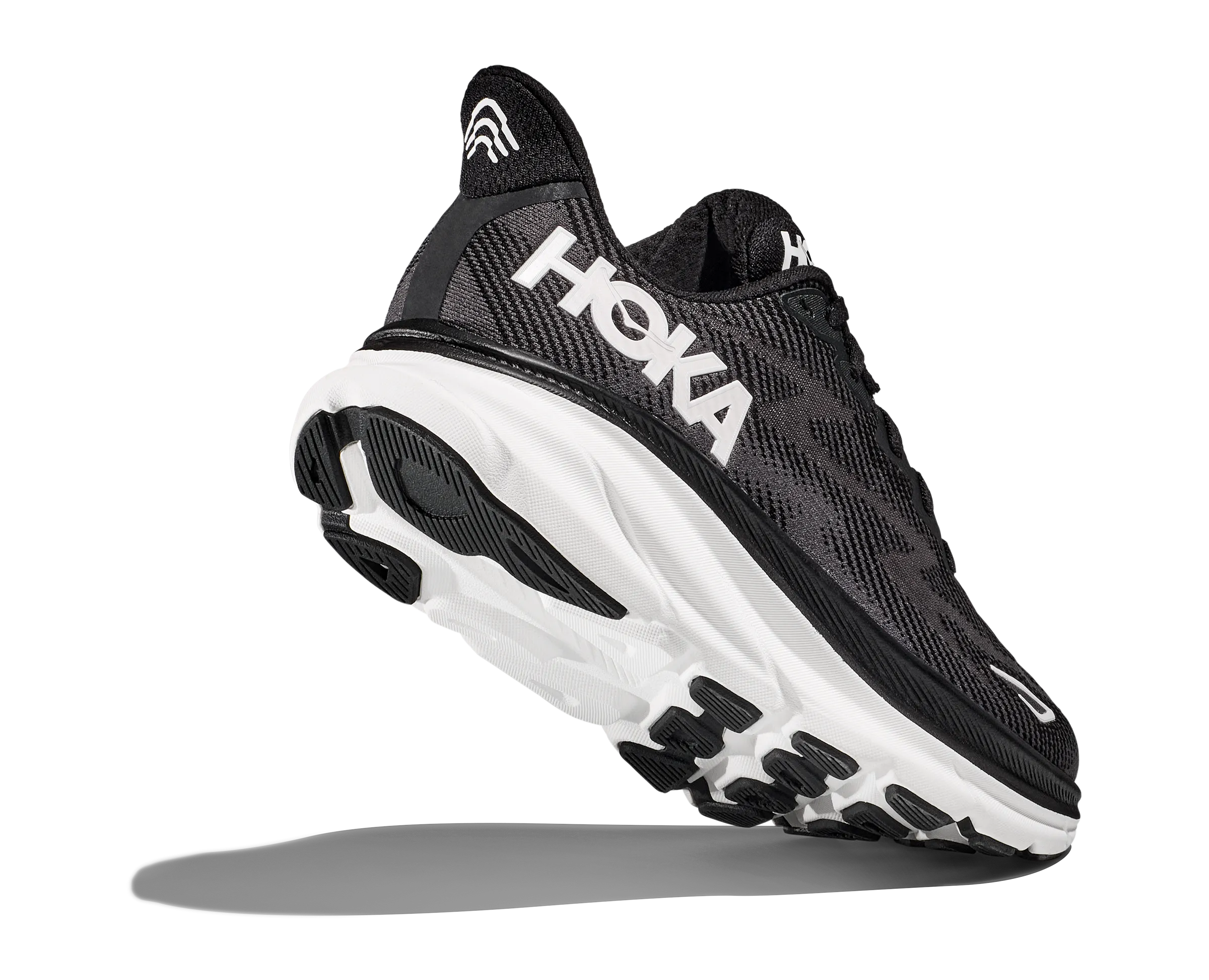 Hoka Womens Trainer Clifton 9 Black/White