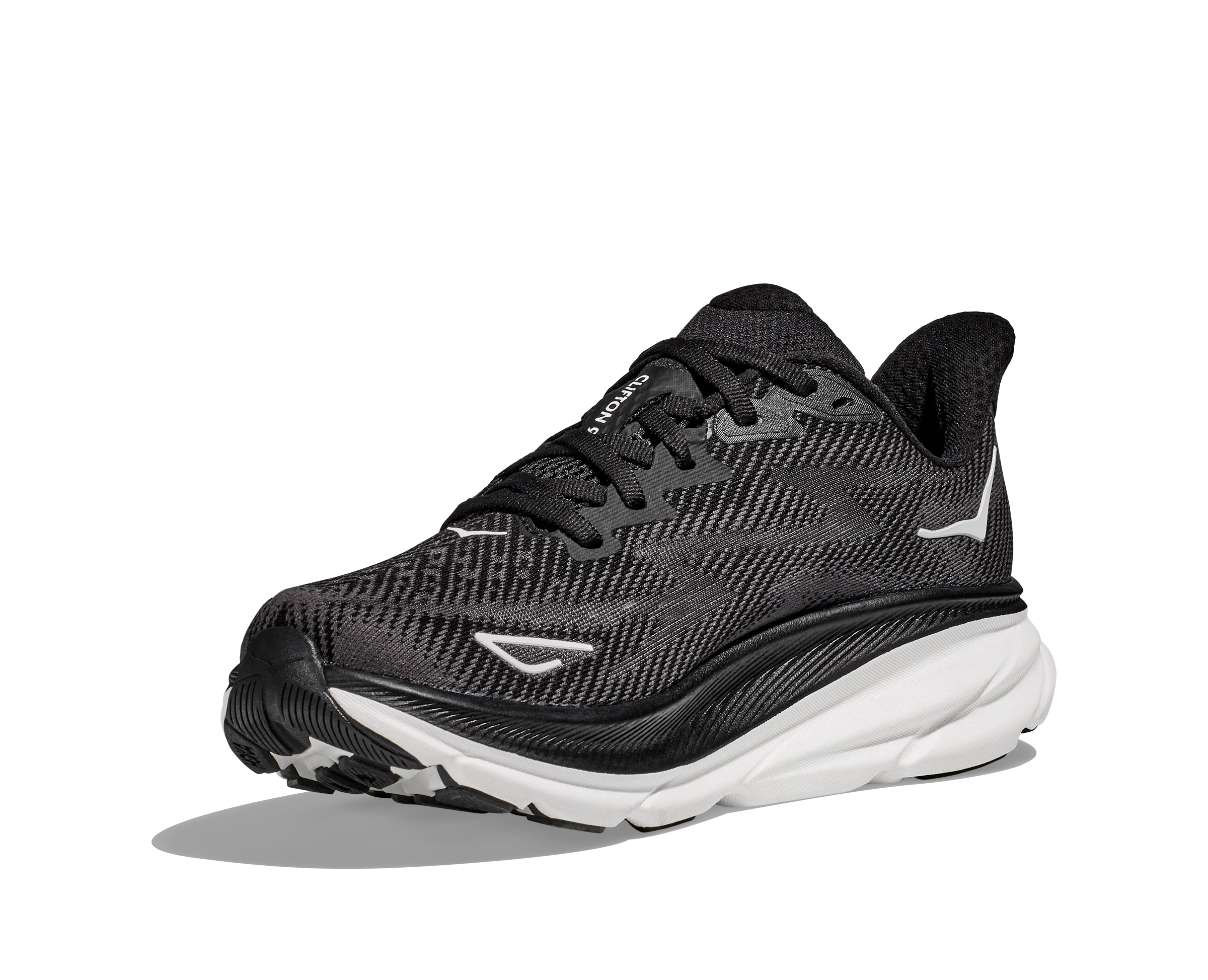 Hoka Womens Trainer Clifton 9 Black/White