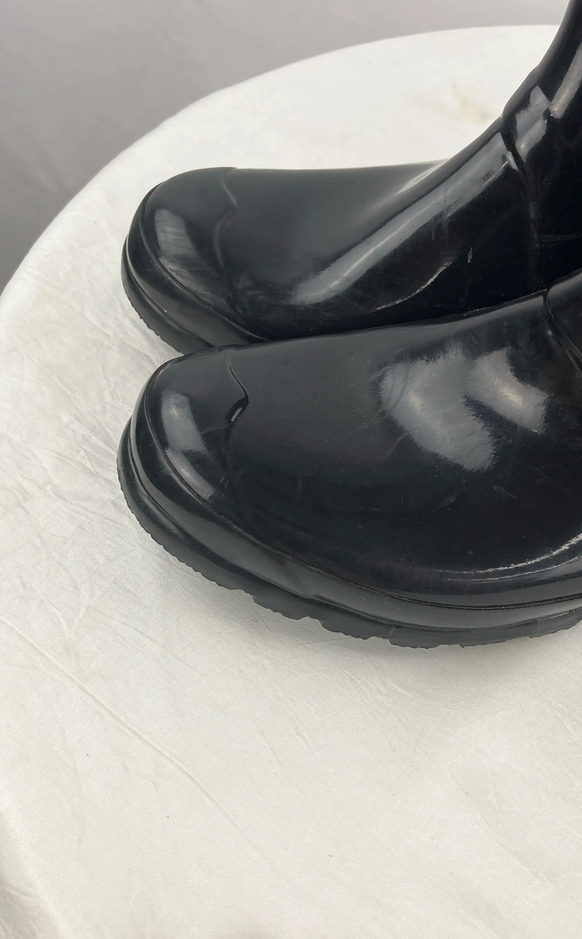 Hunter Original Women's Gloss Short Black Rainboots Size 9