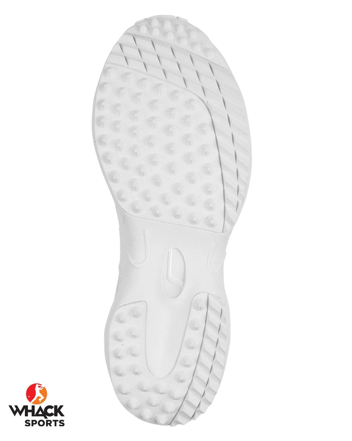 Jazba R1 - Rubber Cricket Shoes - White/Red