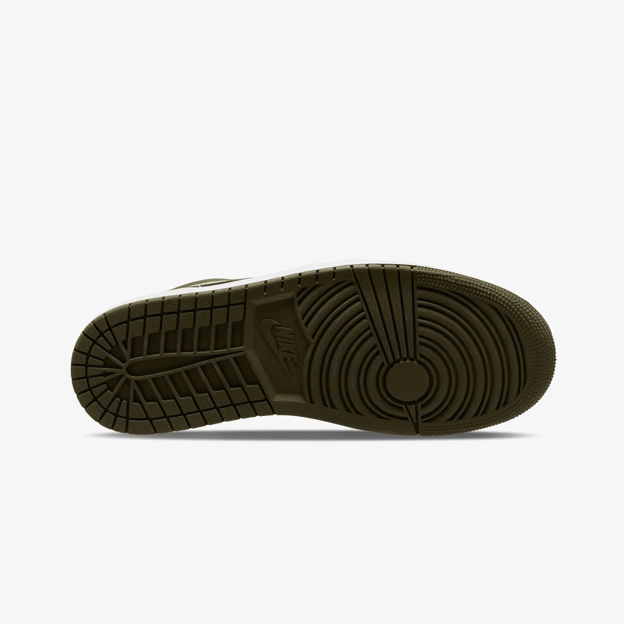 JORDAN | AIR JORDAN 1 LOW { BLACK/WHITE-MEDIUM OLIVE