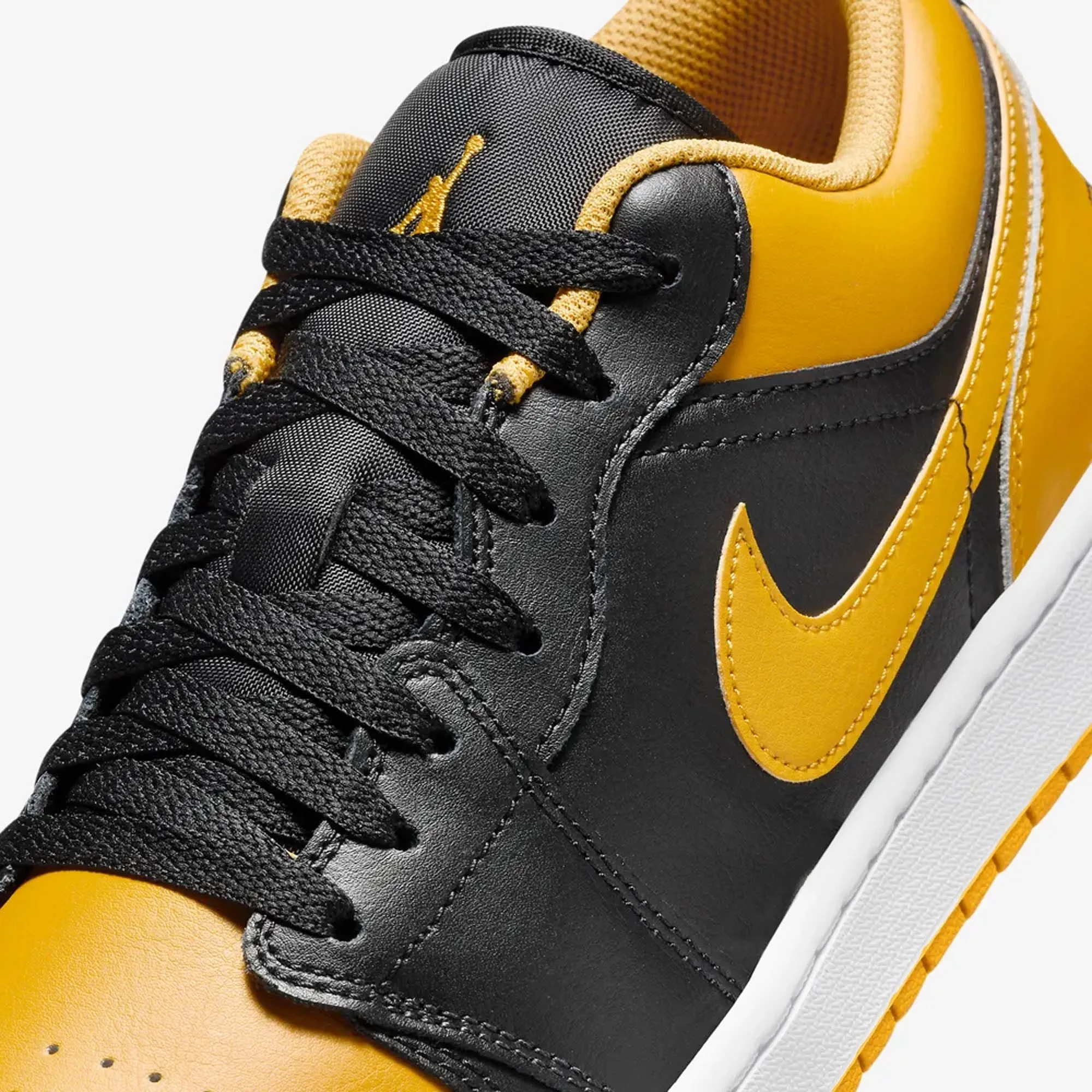 Jordan | AIR JORDAN 1 LOW  { BLACK/YELLOW OCHRE-WHITE