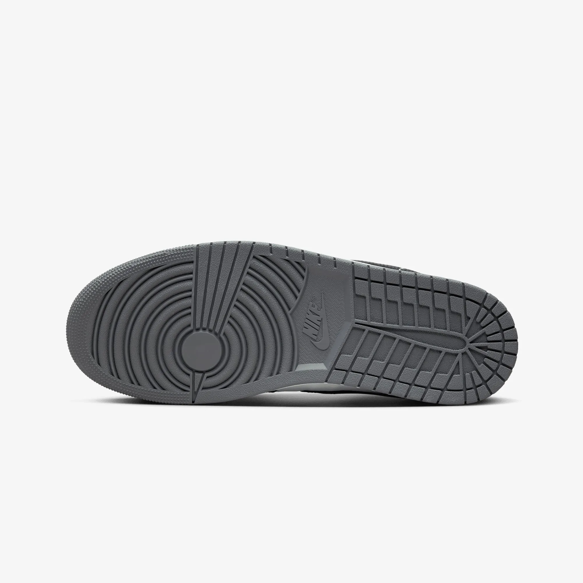 JORDAN | AIR JORDAN 1 LOW { WHITE/BLACK-IRON GREY