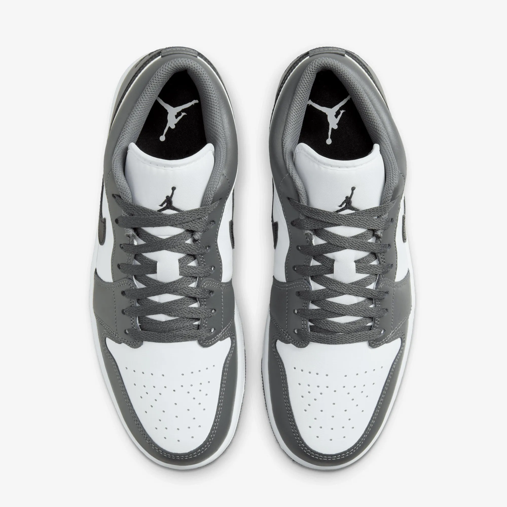 JORDAN | AIR JORDAN 1 LOW { WHITE/BLACK-IRON GREY
