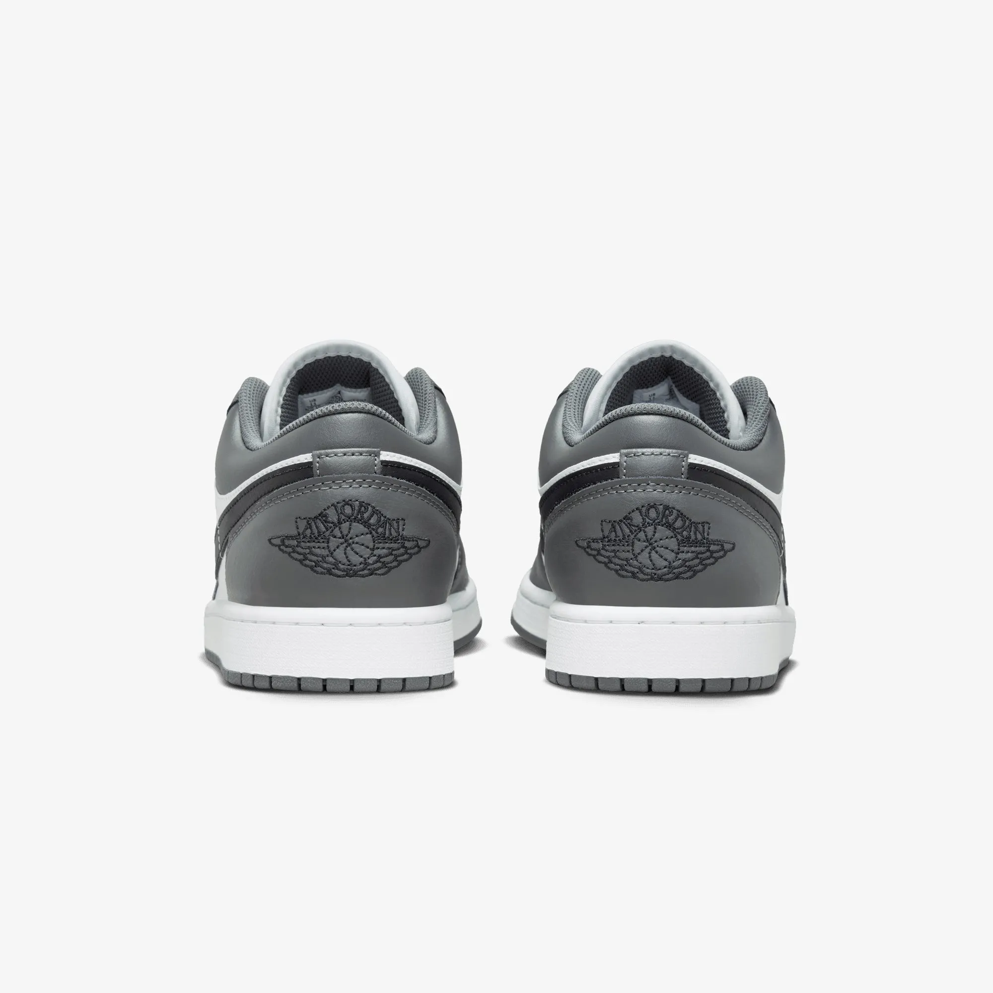 JORDAN | AIR JORDAN 1 LOW { WHITE/BLACK-IRON GREY