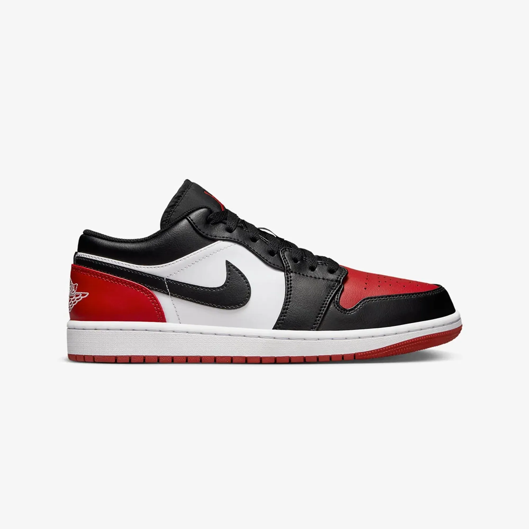 Jordan | AIR JORDAN 1 LOW  { WHITE/BLACK-VARSITY RED-WHITE