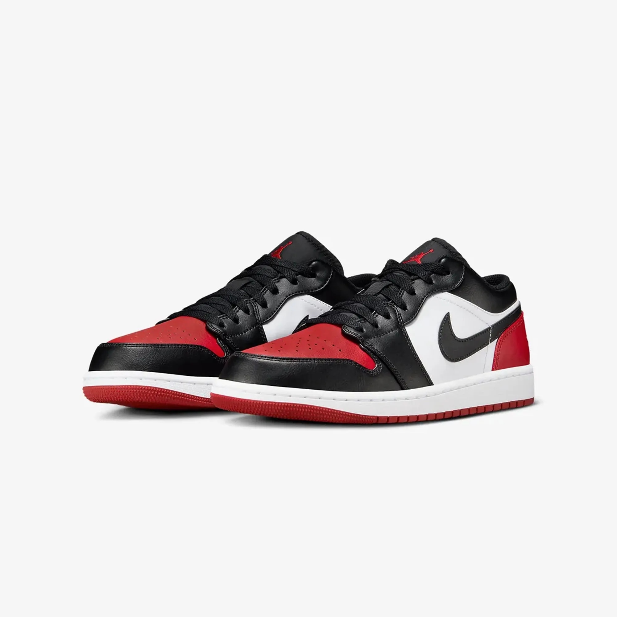 Jordan | AIR JORDAN 1 LOW  { WHITE/BLACK-VARSITY RED-WHITE
