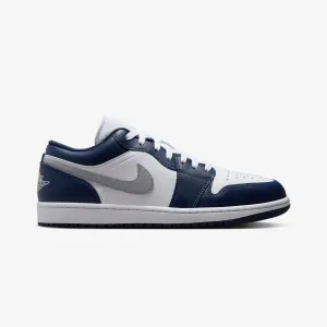 JORDAN | AIR JORDAN 1 LOW { WHITE/WOLF GREY-MIDNIGHT NAVY