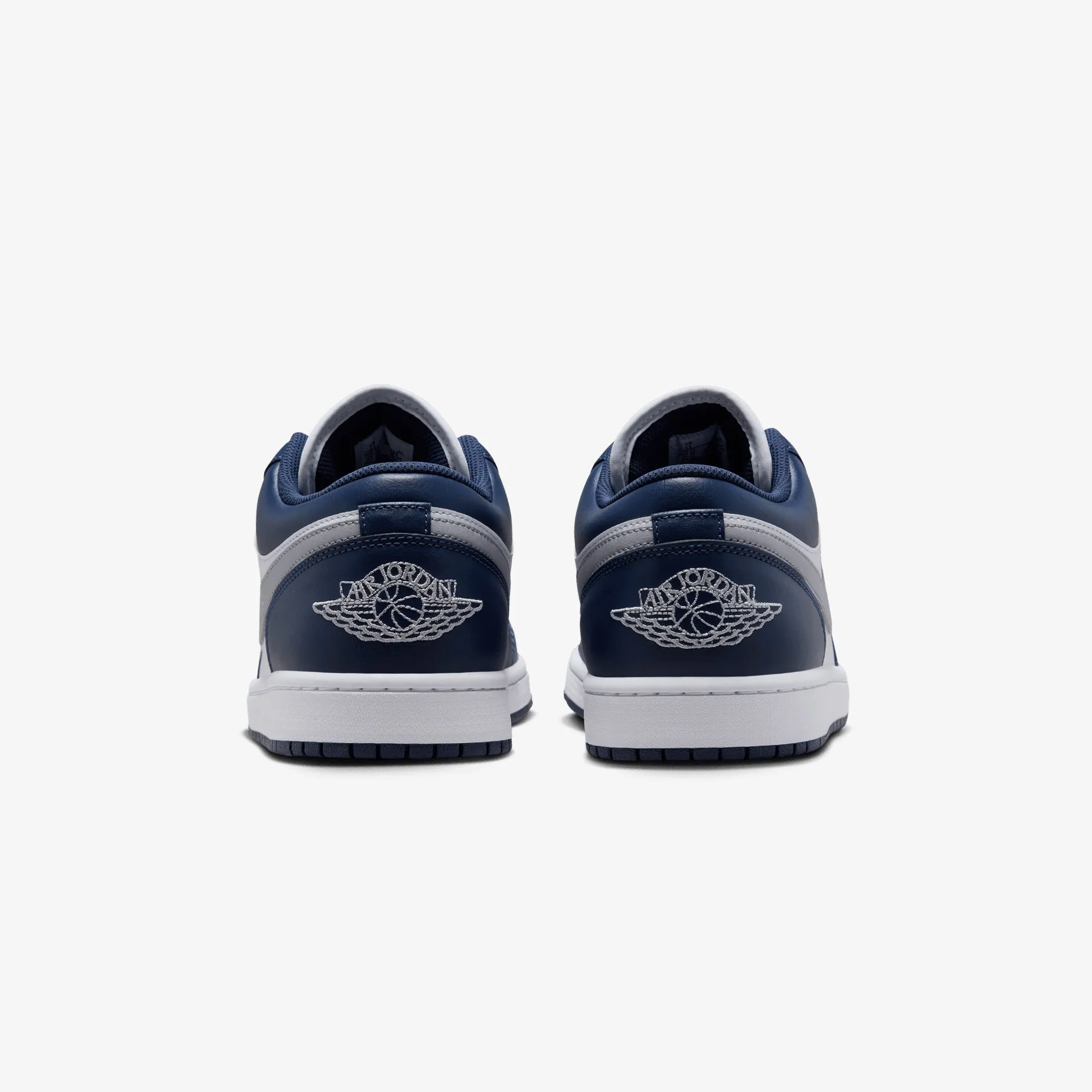 JORDAN | AIR JORDAN 1 LOW { WHITE/WOLF GREY-MIDNIGHT NAVY