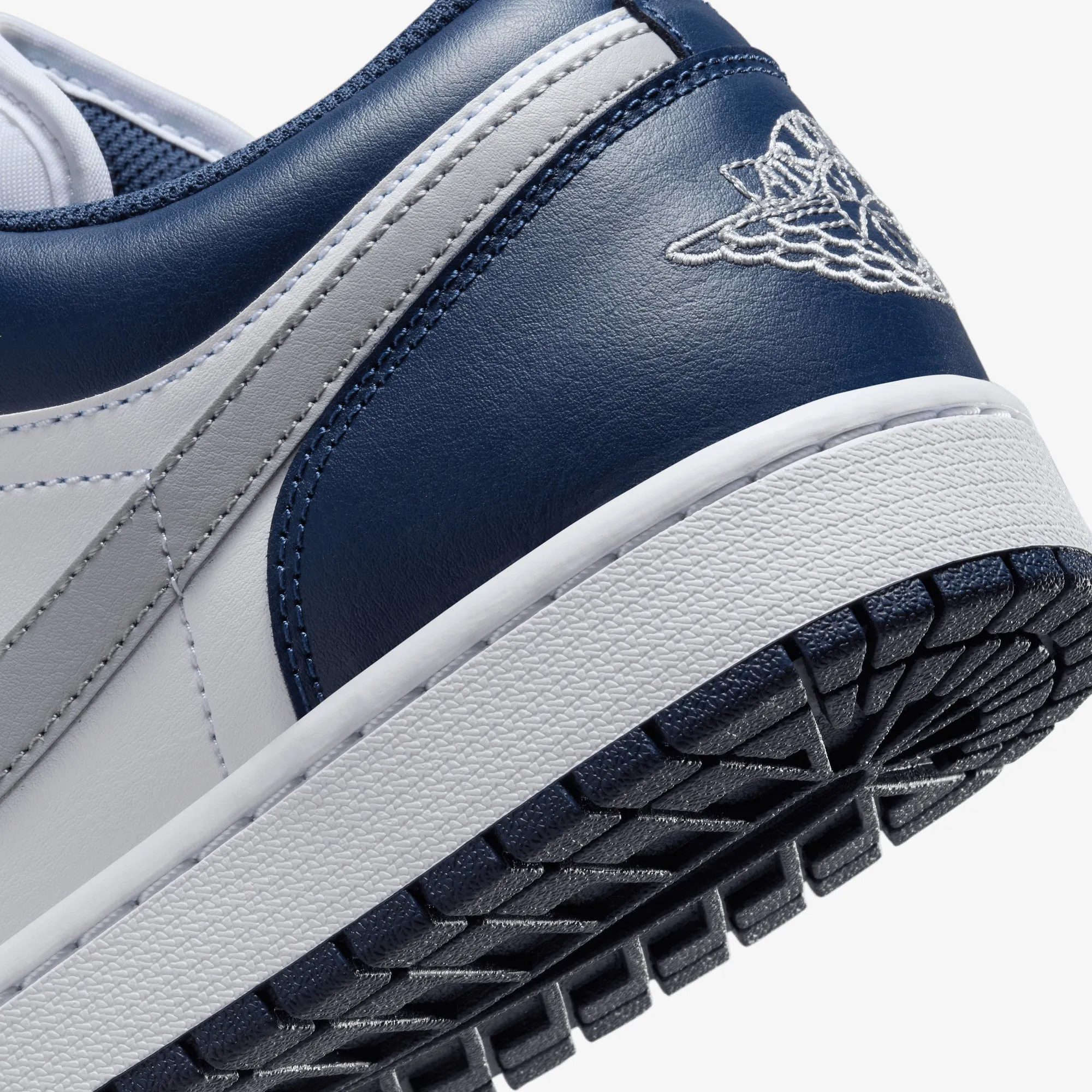 JORDAN | AIR JORDAN 1 LOW { WHITE/WOLF GREY-MIDNIGHT NAVY