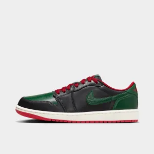 Jordan Women's 1 Low OG Black / Gorge Green - Varsity Red