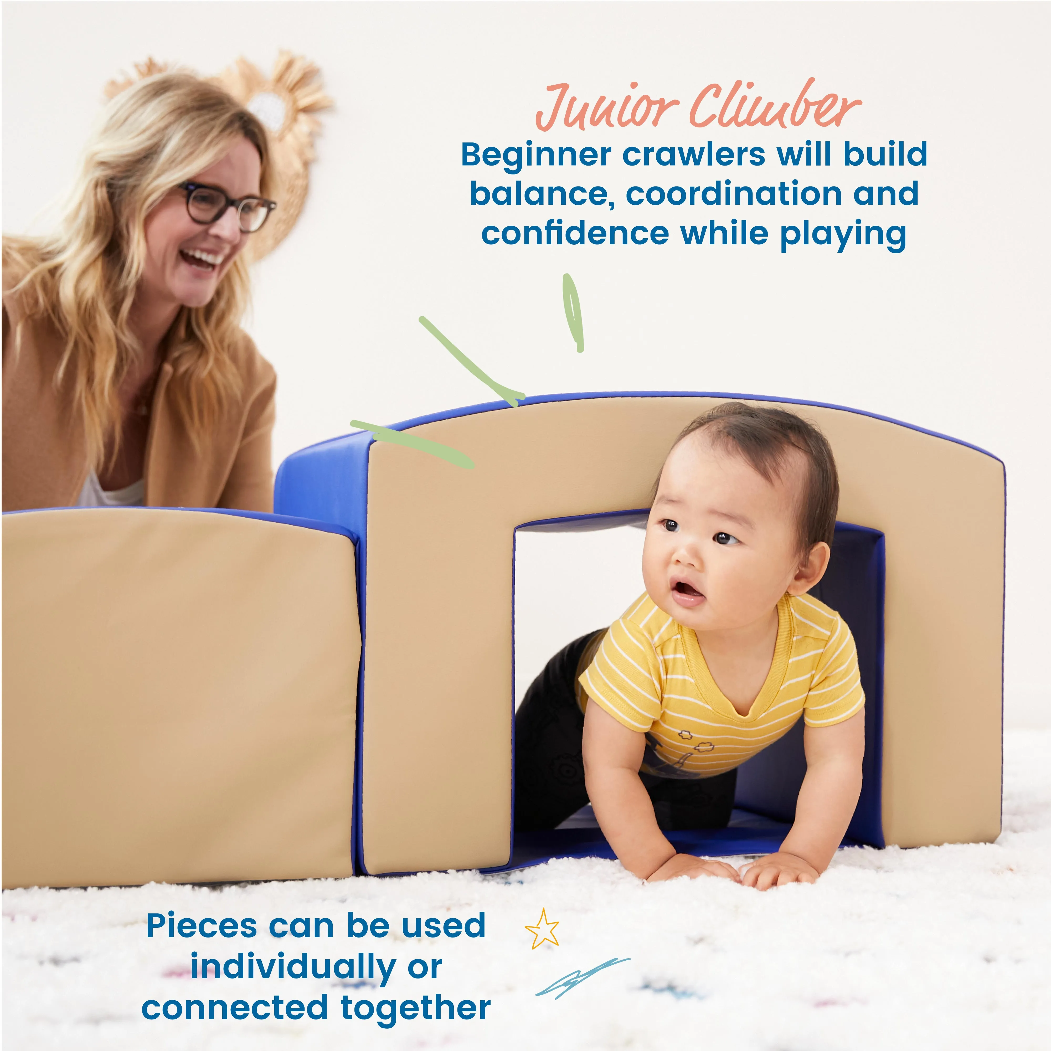 Junior Mix n' Match Tunnel and Bump, Beginner Playset, 2-Pack