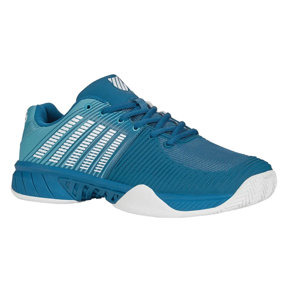 K-Swiss Express Light 2 Tennis Shoes (Mens) - Celestial/Scuba Blue/Brilliant White