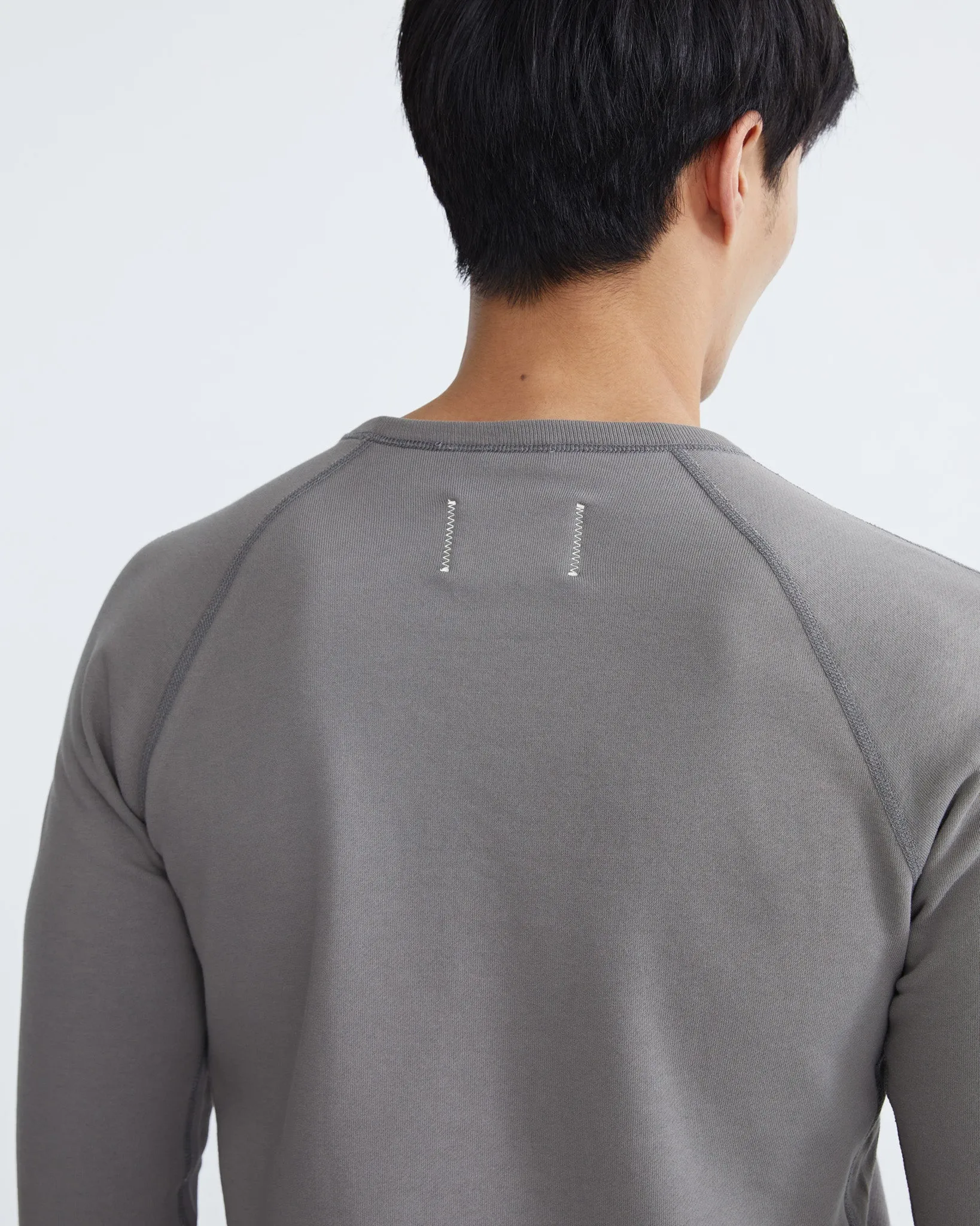 Lightweight Terry Slim Crewneck