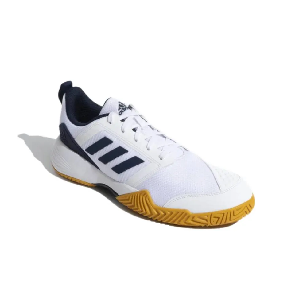 Men's Stin TNS 23 Tennis Shoe (Cloud White/Navy/Active Gold)