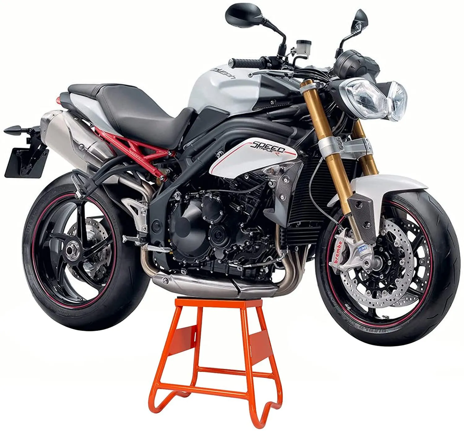 Motocross Dirt Bike Stand Drain Hole Maintenance Lift Jack 330 LBS Capacity