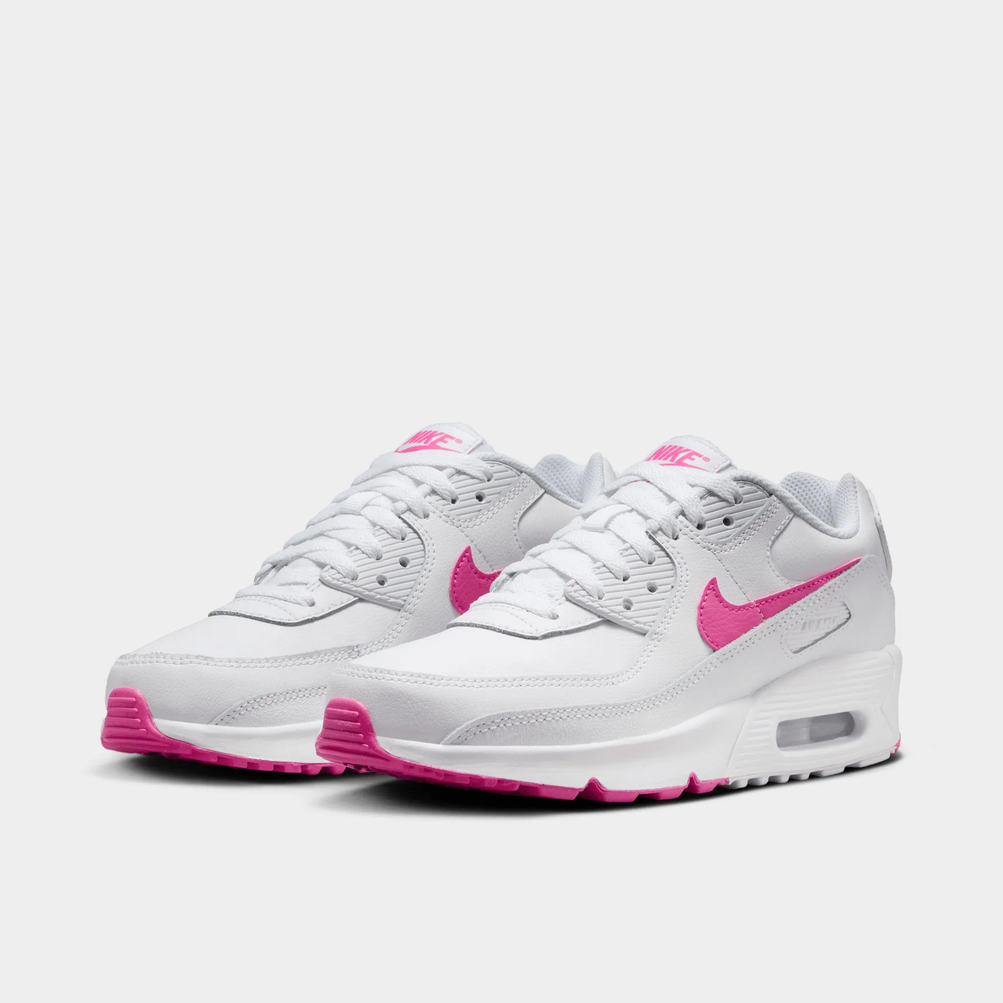 Nike Air Max 90 GS White / Laser Fuschia