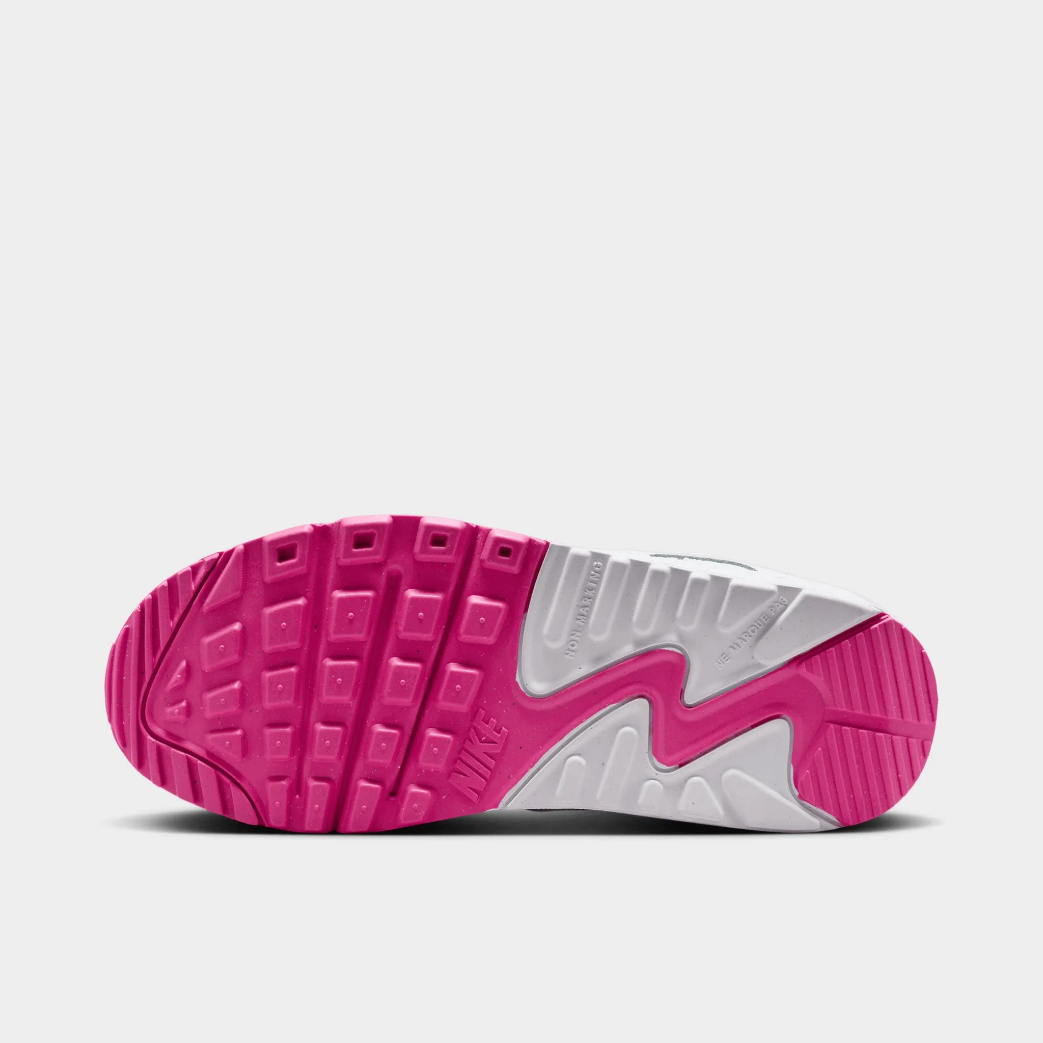 Nike Air Max 90 GS White / Laser Fuschia