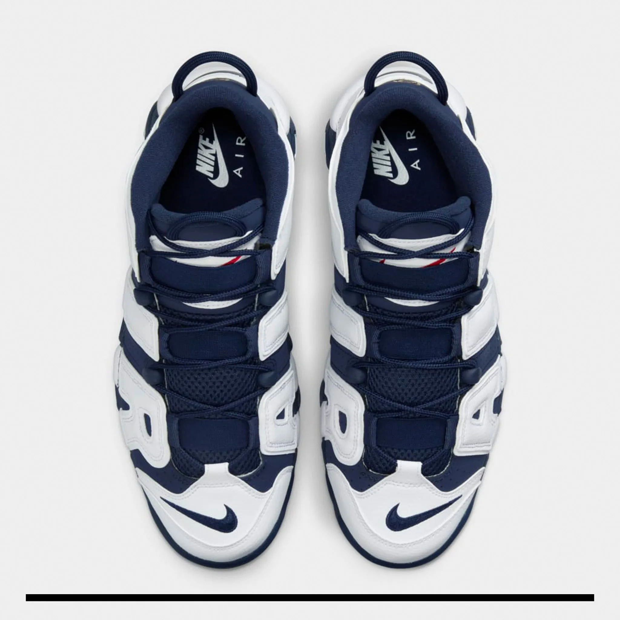 Nike Air More Uptempo '96 White / Midnight Navy - Metallic Gold
