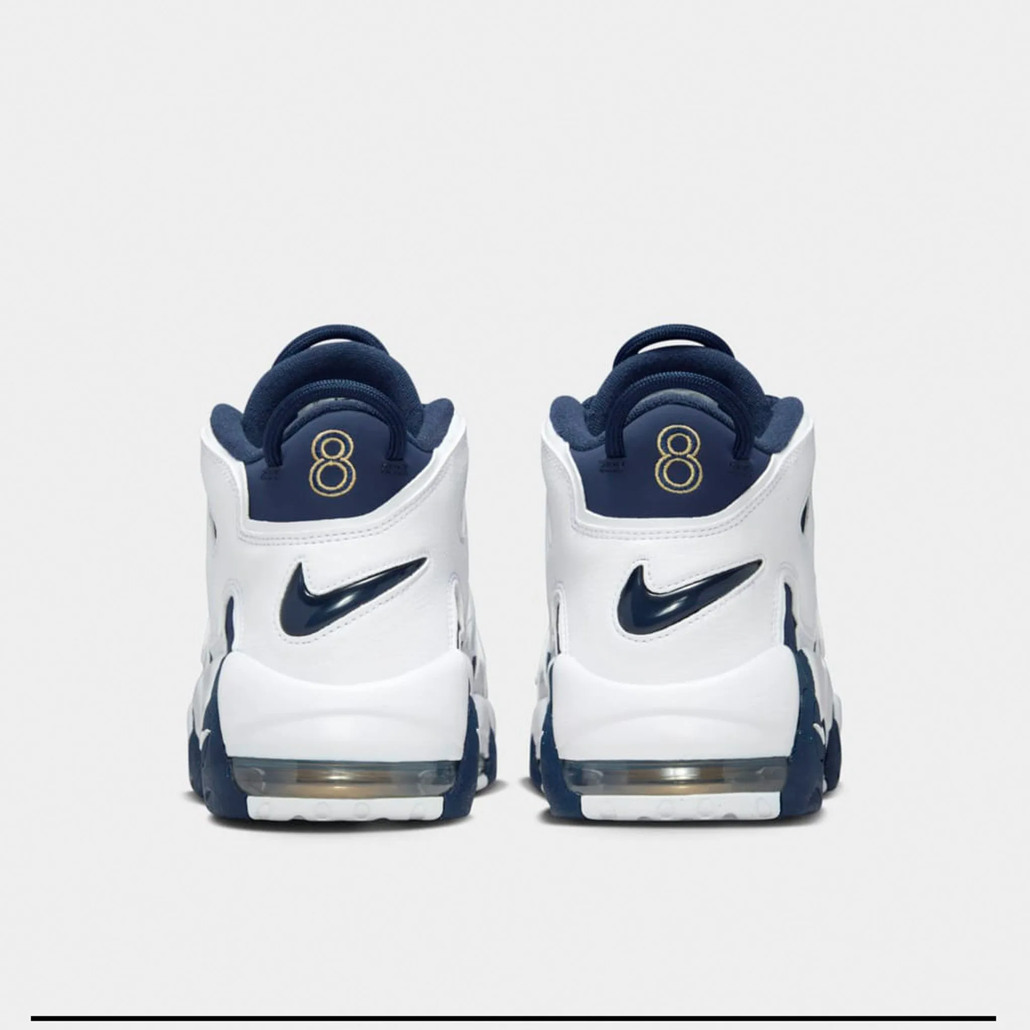 Nike Air More Uptempo '96 White / Midnight Navy - Metallic Gold