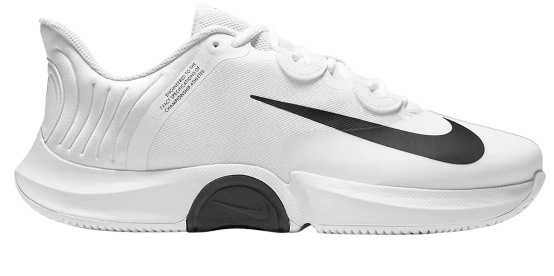 Nike Court Men's Air Zoom GP Turbo HC Tennis Shoes in White/Black