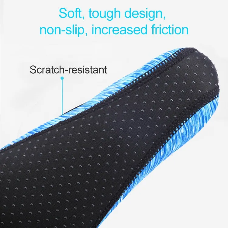 Non-slip Plastic Grain Texture Thick Cloth Sole Printing Diving Shoes and Socks, One Pair, Size:XXXL (Purple Lines)