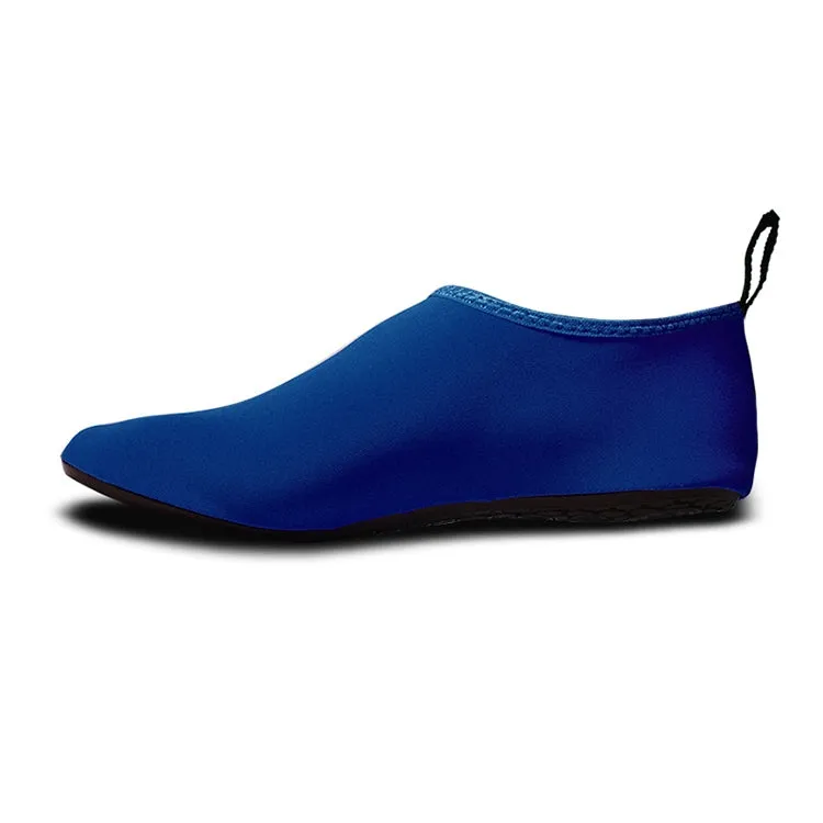 Non-slip Wear-resisting Thick Rubber Sole Diving Shoes and  Socks, One Pair, Size:M (Blue)