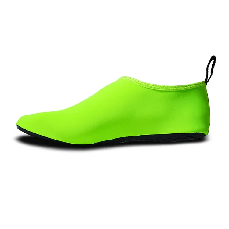 Non-slip Wear-resisting Thick Rubber Sole Diving Shoes and  Socks, One Pair, Size:XXXL (Green)