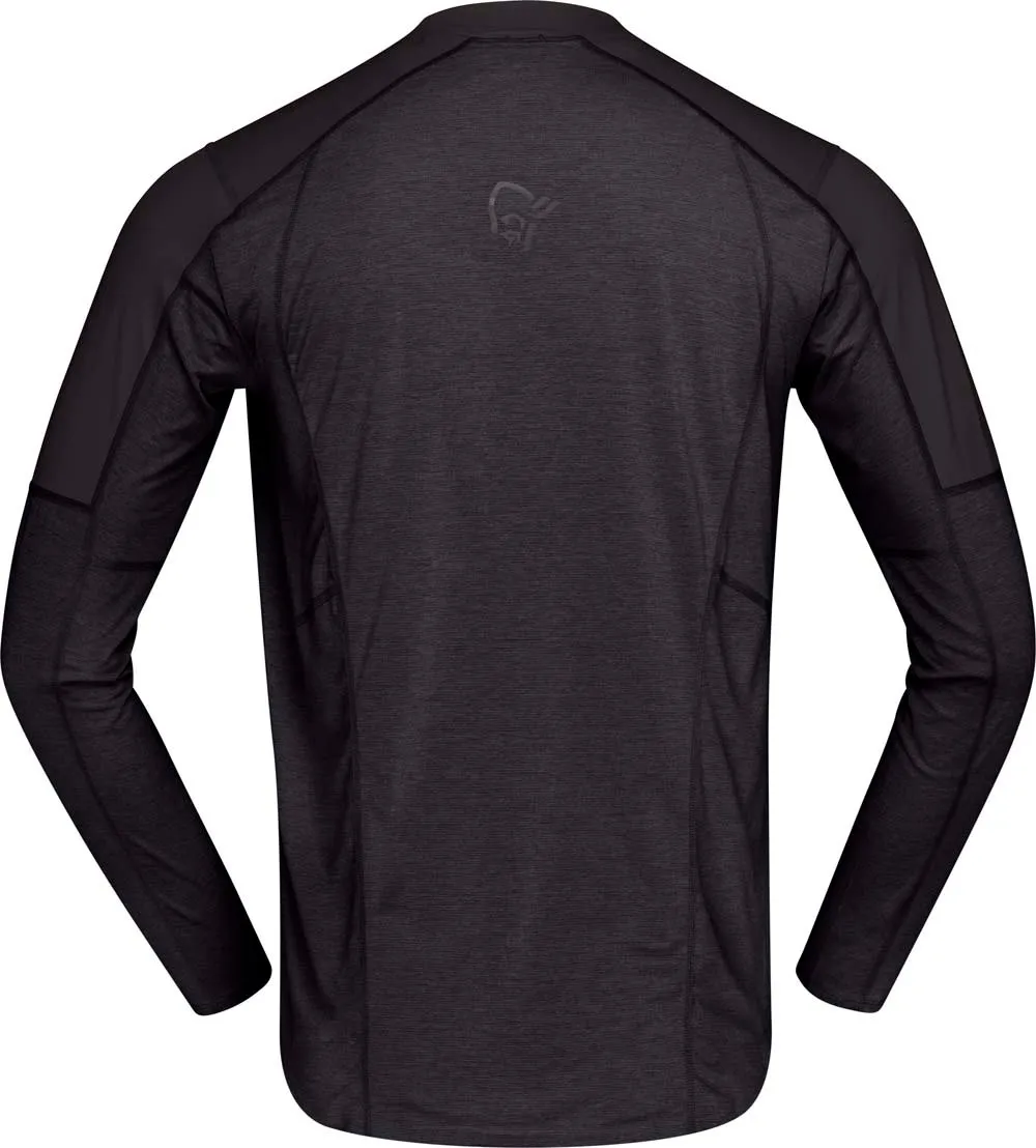 Norrøna Men&#x27;s Senja Equaliser Lightweight Long Sleeve Caviar | Buy Norrøna Men&#x27;s Senja Equaliser Lightweight Long Sleeve Caviar here | Outnorth